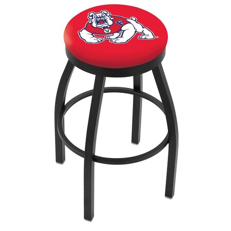 30 Blk Wrinkle Fresno State Swivel Bar Stool,Accent Ring